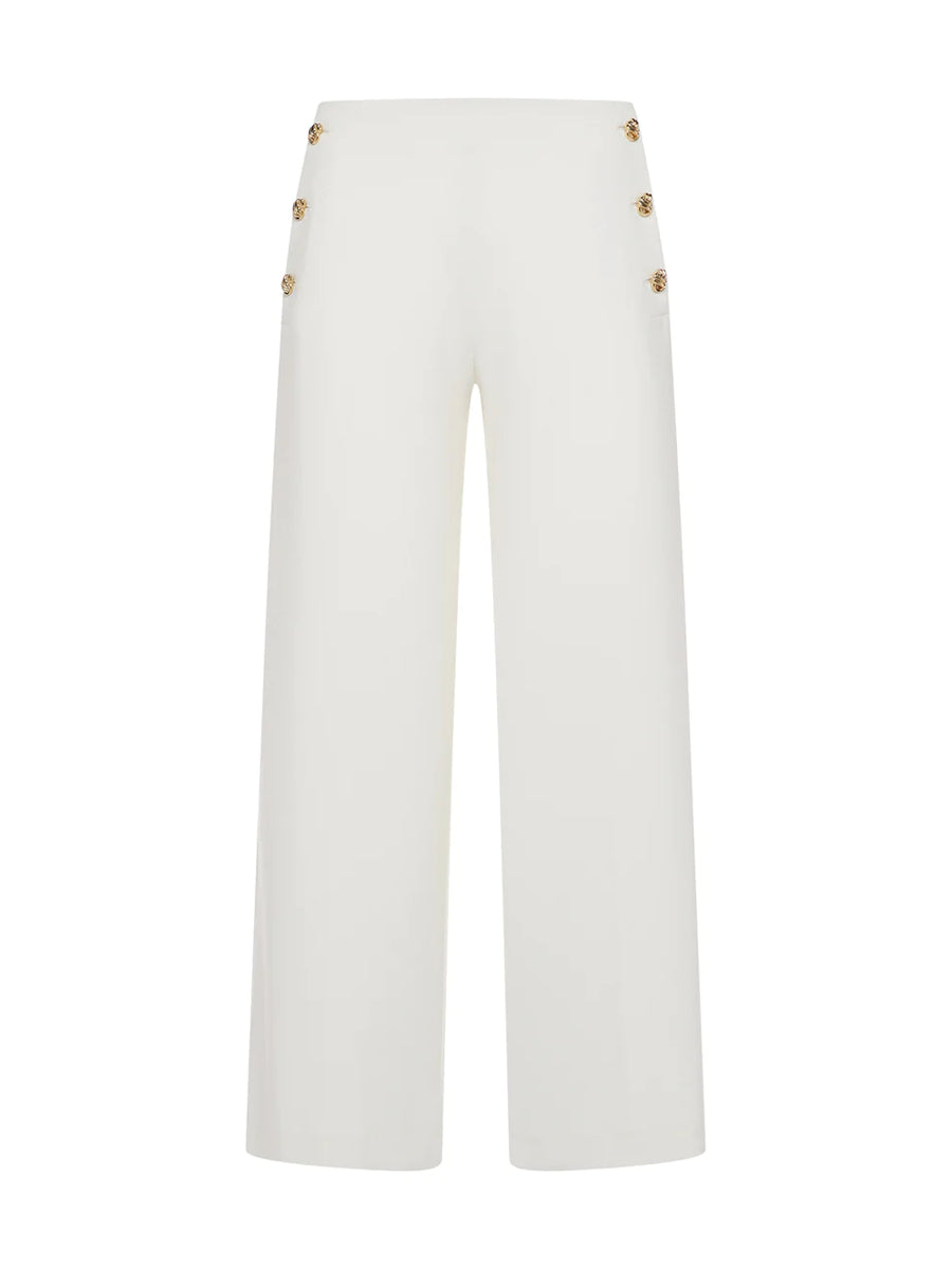 W2-PA013 Pantalone Cropped White/Chalk