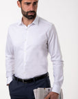 W3-UVAF52 Camicia Slim Bianca Man