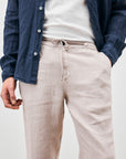 US3-Pantalone Chino Portofino Lino Hazelnut Man