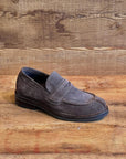 01 Mocassino Baseet Velour Ebano