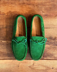 PVU2 Mocassino Car-Shoes Suede Verde Man