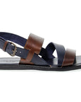 5876 Sandalo Incrocio TMoro/Blue