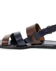 5876 Sandalo Incrocio TMoro/Blue