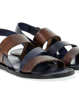 5876 Sandalo Incrocio TMoro/Blue