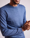 W5-0002 Maglia Lana Girocollo Avio23 Man