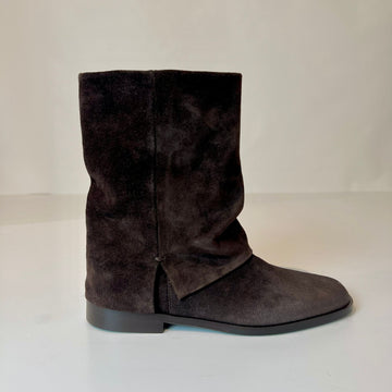 W5-9531 Tronchetto Ghetta Velour Tmoro