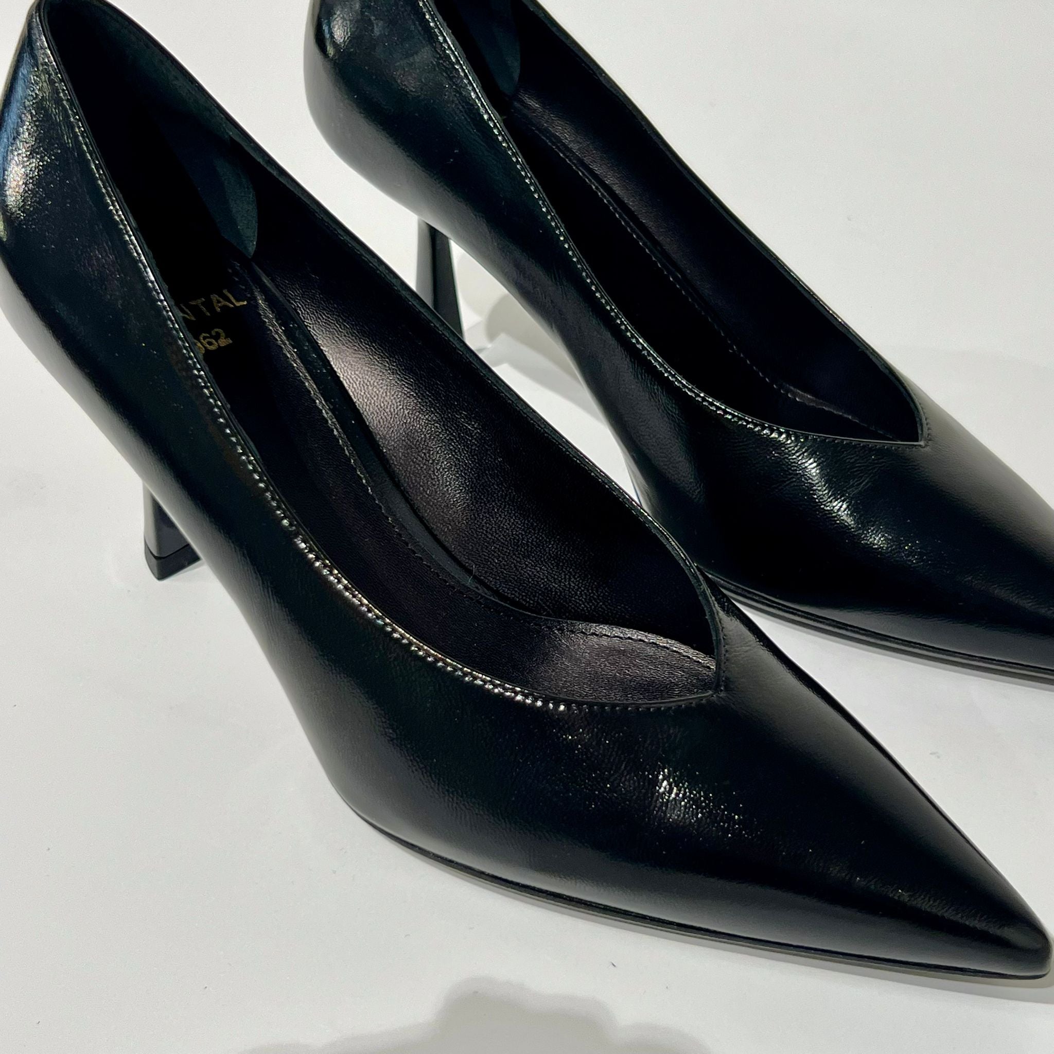 W5-2721 Decolletè Pelle Lucida Nero