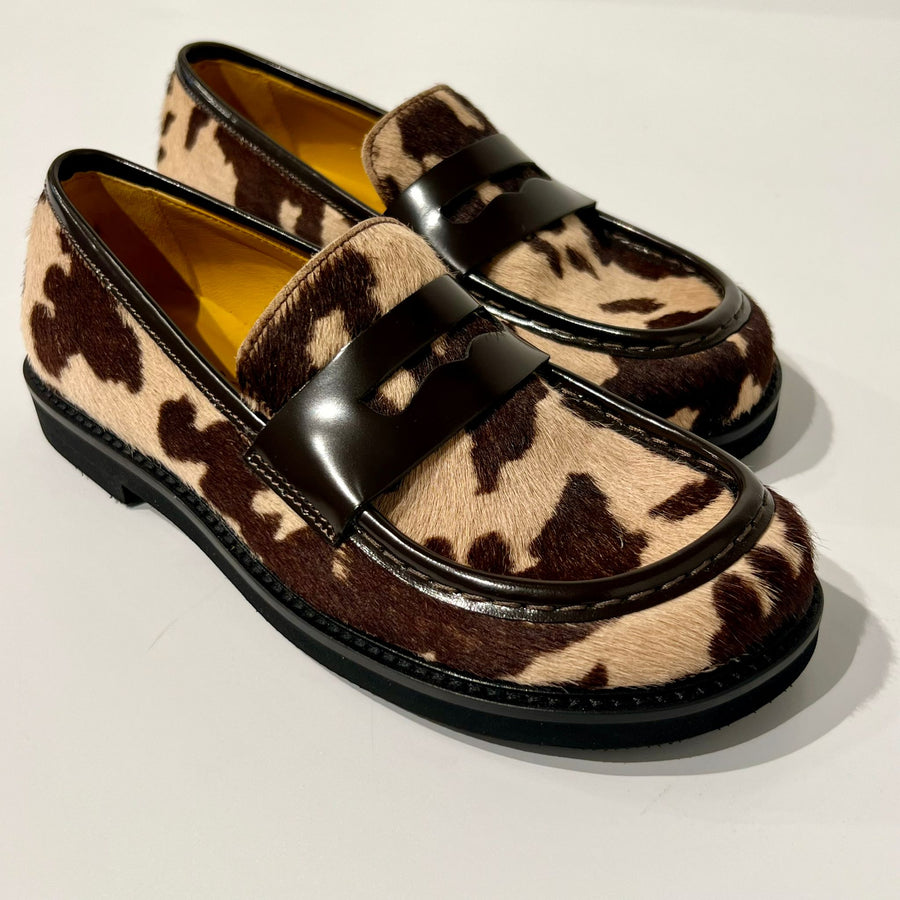 W5-9711 Mocassino Cavallino Mucca Caffe