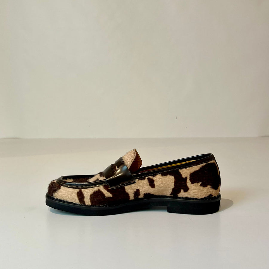 W5-9711 Mocassino Cavallino Mucca Caffe