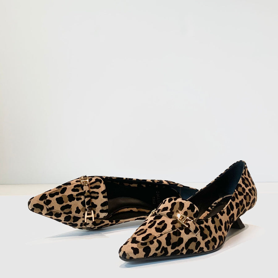 W4-2404 Decollete "Kitten" Leopardo