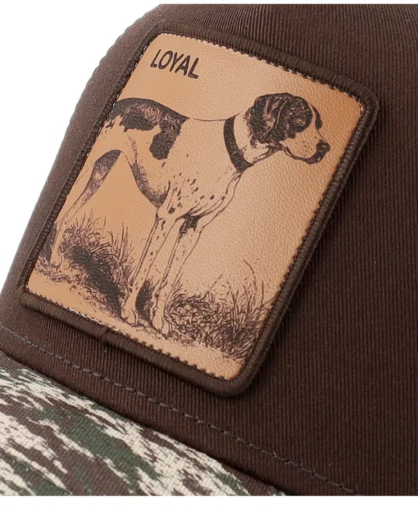 W6-3197 TRUCKER Engraved Camo Loyal Dog CAM01