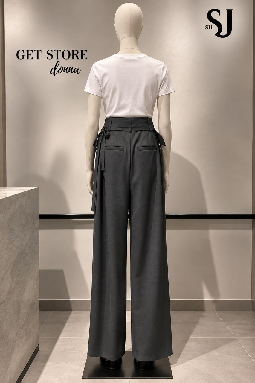 W6-U503 Pantalone Sartoriale Nero