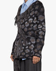 W4-53061 Cardigan Nero Grigio