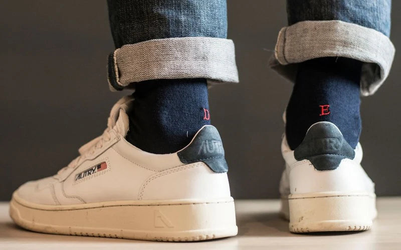 Calza Uomo Personalizzata Con Iniziali Ricamate