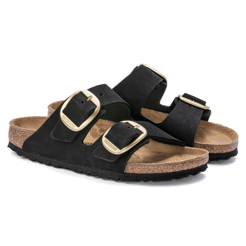 1023290 Arizona BigBuckle Black Nabuk Woman