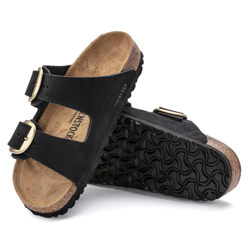 1023290 Arizona BigBuckle Black Nabuk Woman