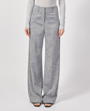 S5-8P0685 Pantalone Palazzo "Essential" Blu Fantasy