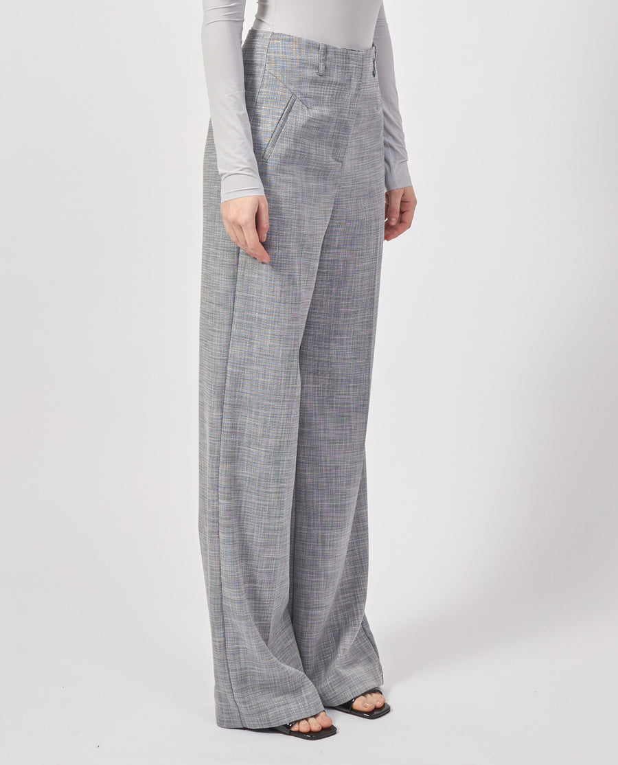 S5-8P0685 Pantalone Palazzo "Essential" Blu Fantasy