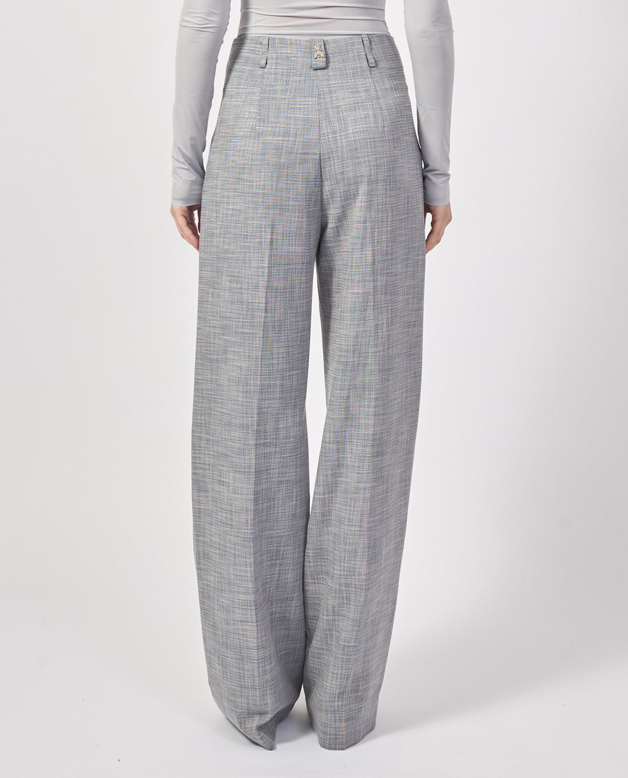 S5-8P0685 Pantalone Palazzo "Essential" Blu Fantasy