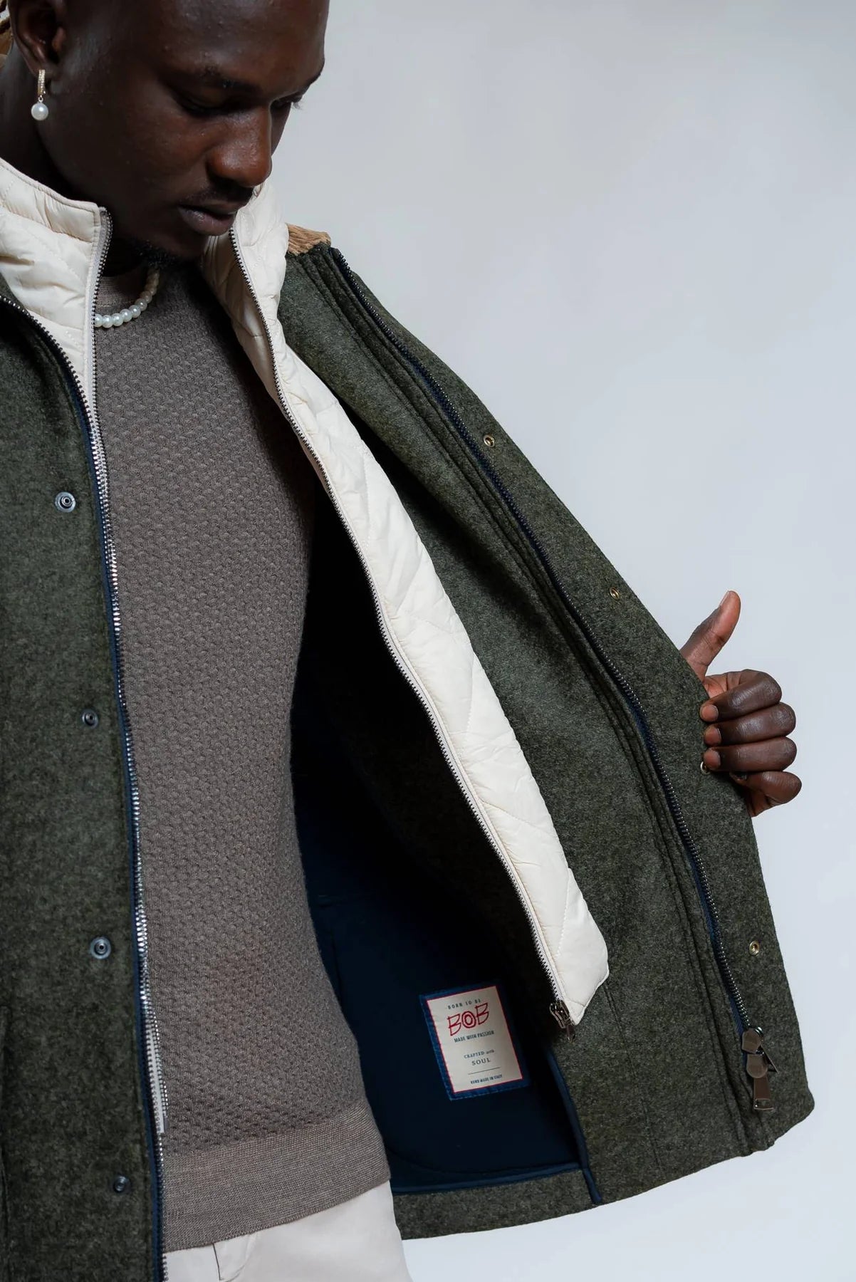 W4-MILTON 347 Giubbotto Trapuntato Militare