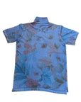 S4-PRESS Polo Stampa All Over Print57 Denim Man