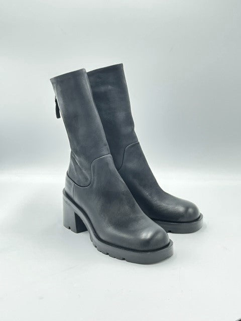 W3-5473 Tronchetto Tacco Nero