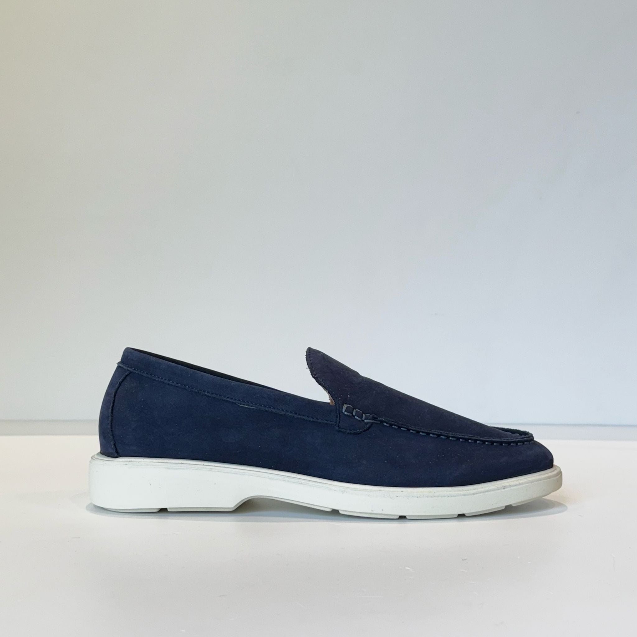 S5-PANT Mocassino Nabuk Navy Man