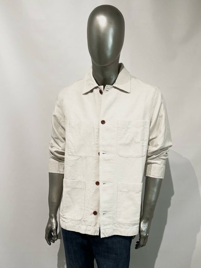 US5-ST.MALO Work Jacket Canvas Ivory Man