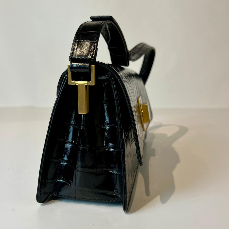 W5-1902 FLAVIA Borsa Cocco Nero