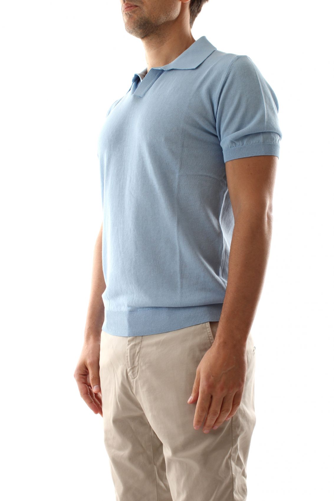 S5-HENRY Polo Celeste Man