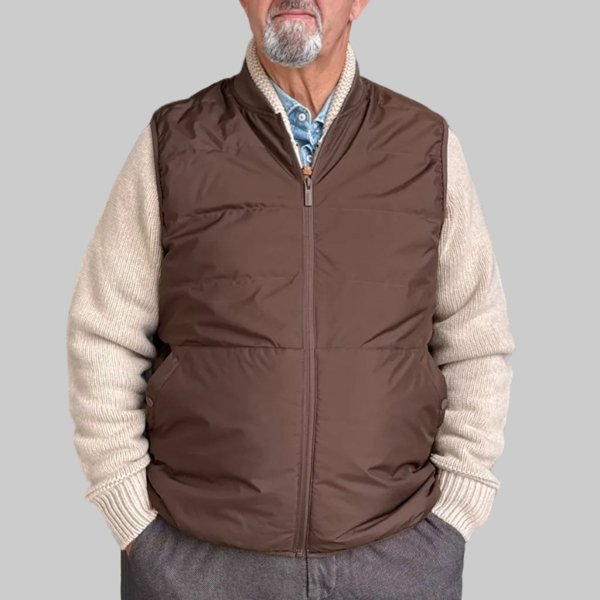 W6-0057 Gilet Piuma Moro Man