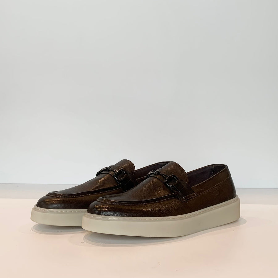 S4-209 Mocassino Fibbia Brandy Man