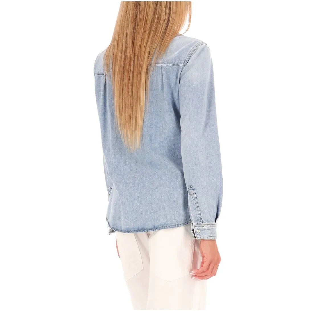 S5-8C0771 Camicia in Denim Light Blue Wash