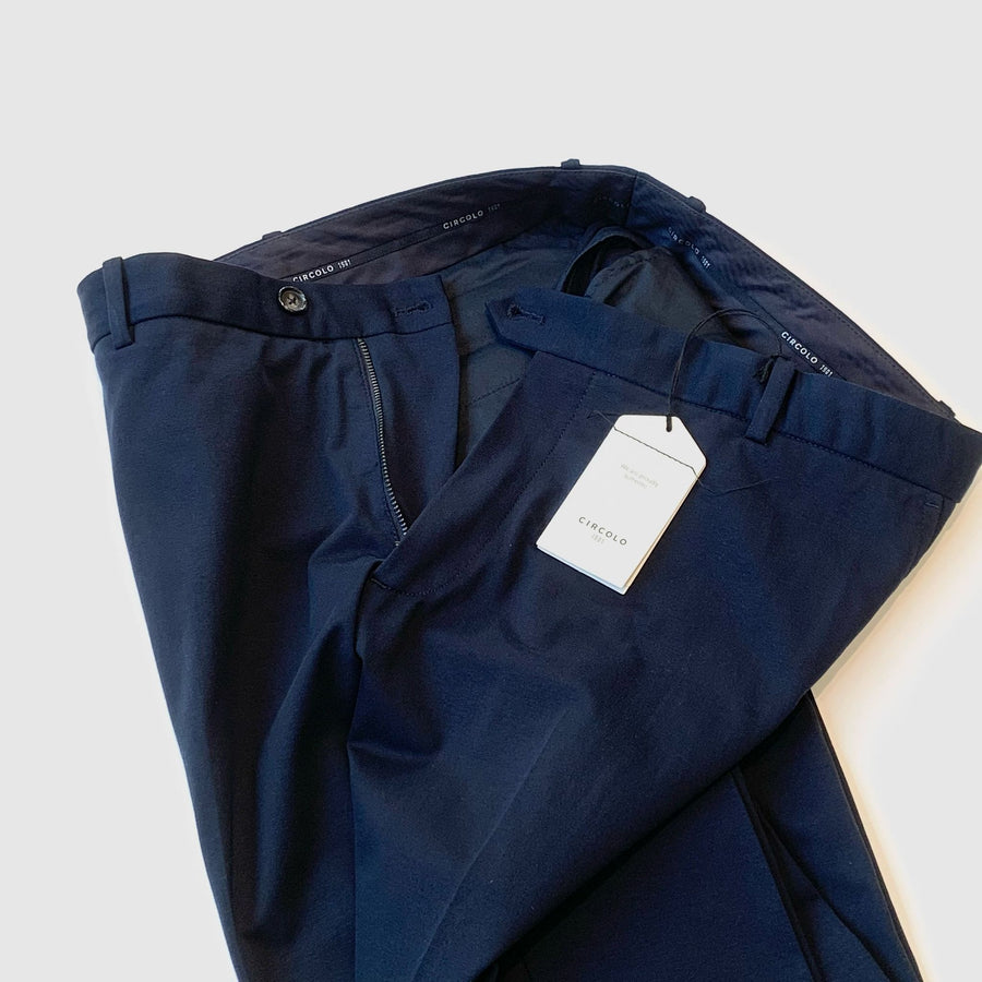 SU4-4243 Pantalone Chino Jersey Navy Man