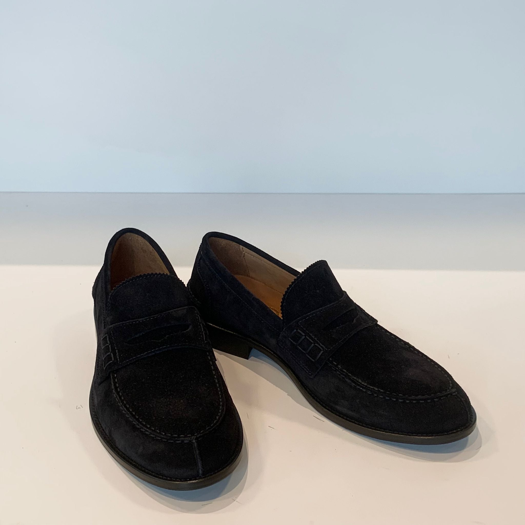 S4-MS10 Mocassino Camoscio Navy Man