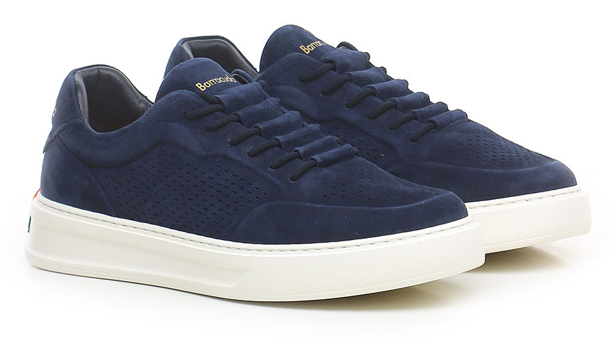 US6-3612 PHOENIX Sneakers Suede Blu Pilota Man
