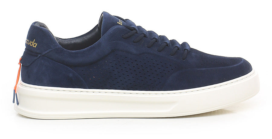 US6-3612 PHOENIX Sneakers Suede Blu Pilota Man