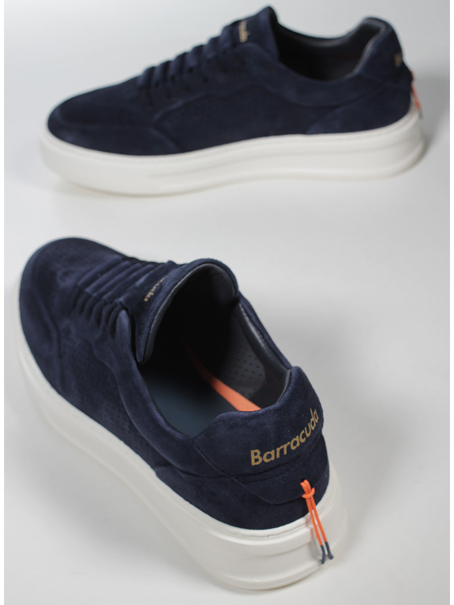 US6-3612 PHOENIX Sneakers Suede Blu Pilota Man