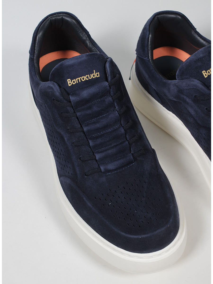 US6-3612 PHOENIX Sneakers Suede Blu Pilota Man