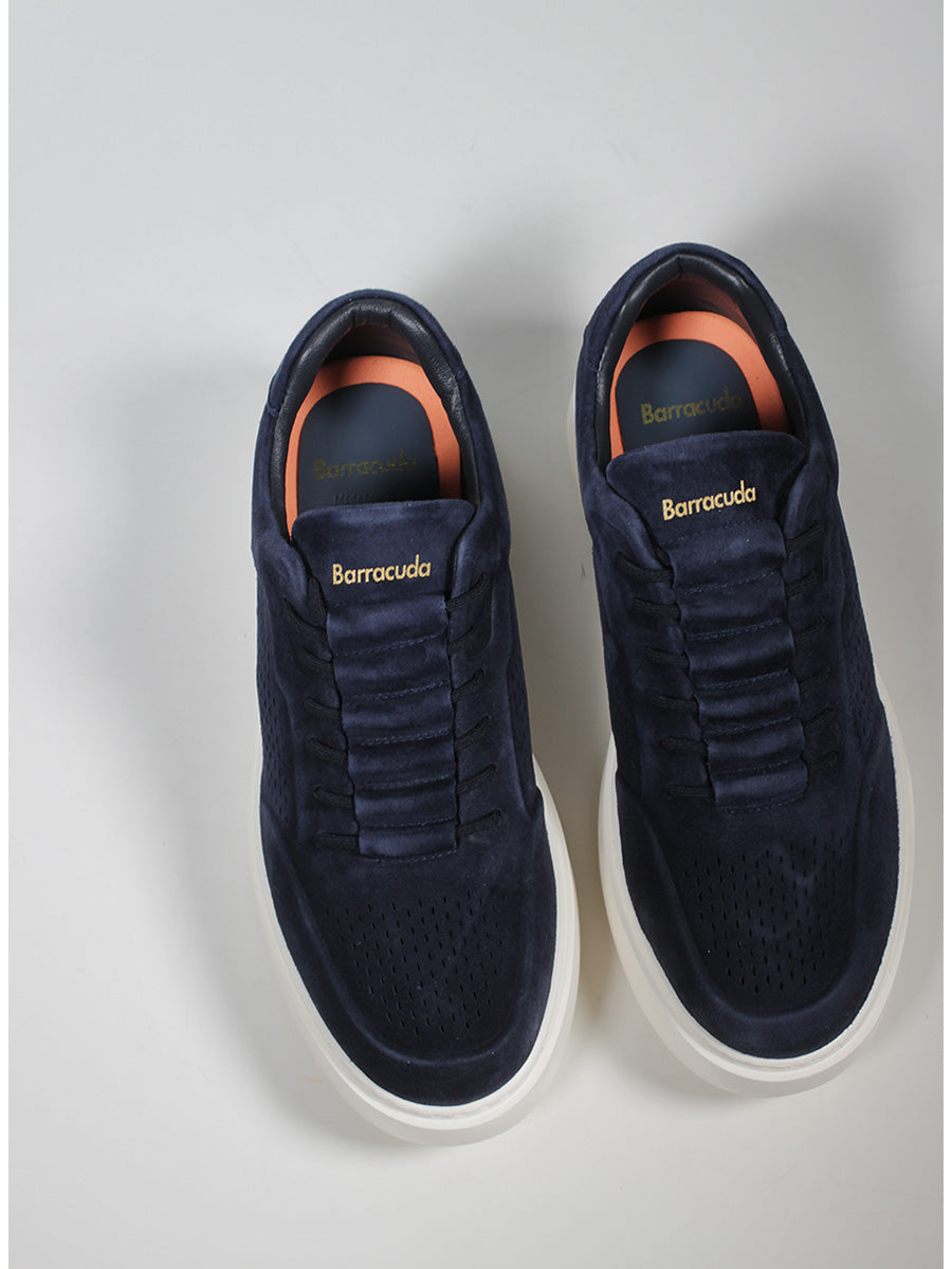 US6-3612 PHOENIX Sneakers Suede Blu Pilota Man