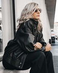DW6-DROITE Bomber Dark Brown 06 Woman
