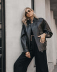 DW6-DROITE Bomber Dark Brown 06 Woman