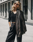 DW6-DROITE Bomber Dark Brown 06 Woman