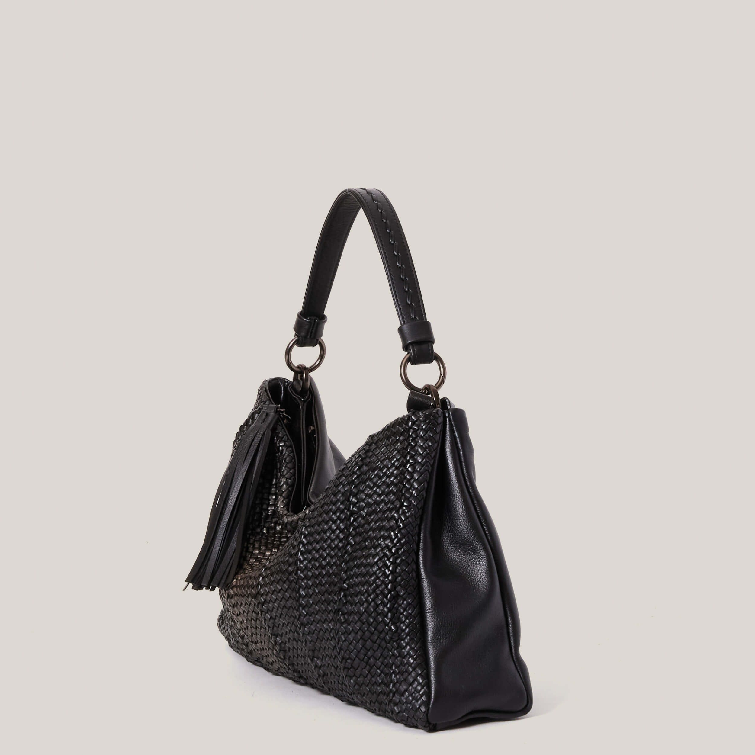 W6-897 AMELIE Borsa Intrecciata Soul Nero