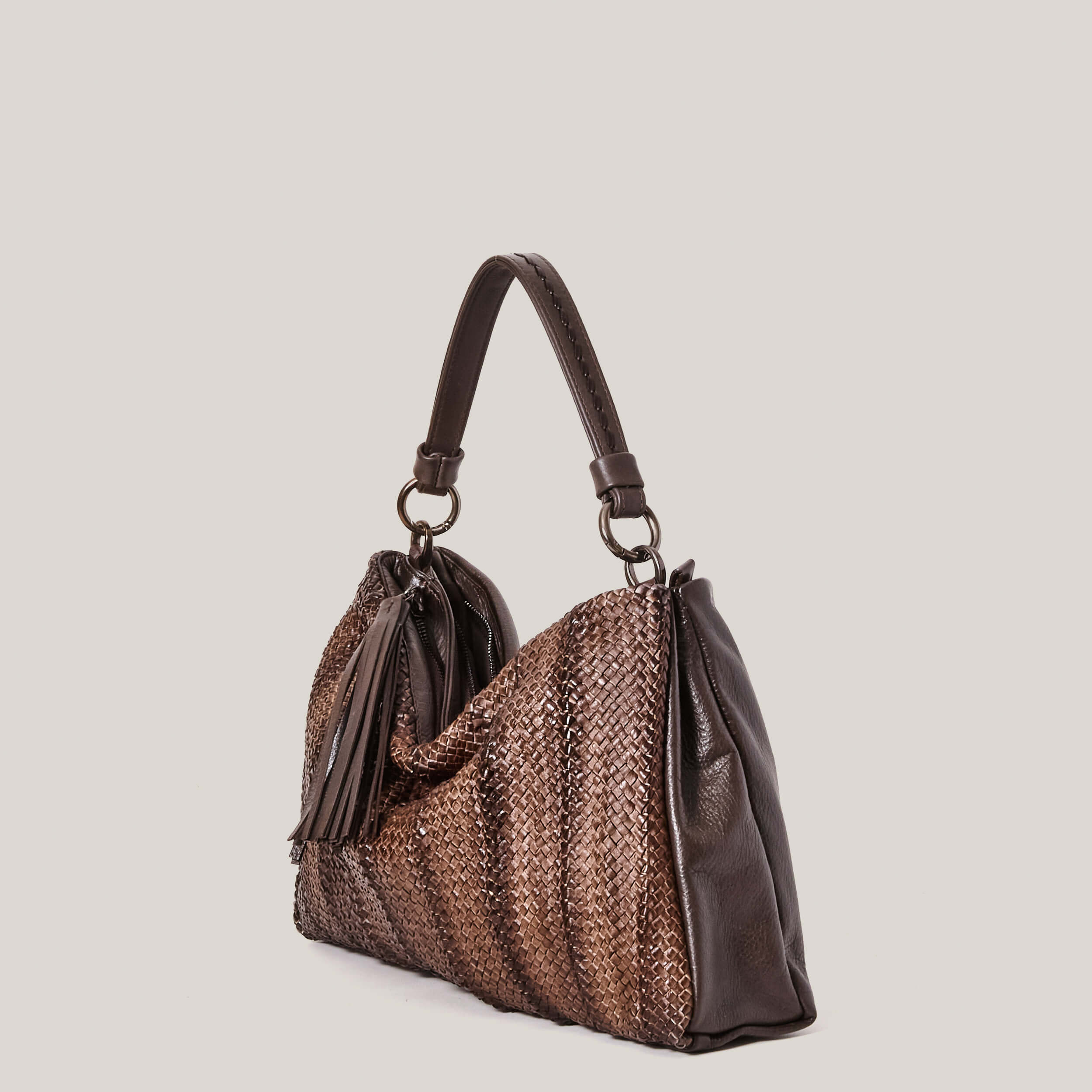 W6-897 AMELIE Borsa Intrecciata Soul Cioccolato