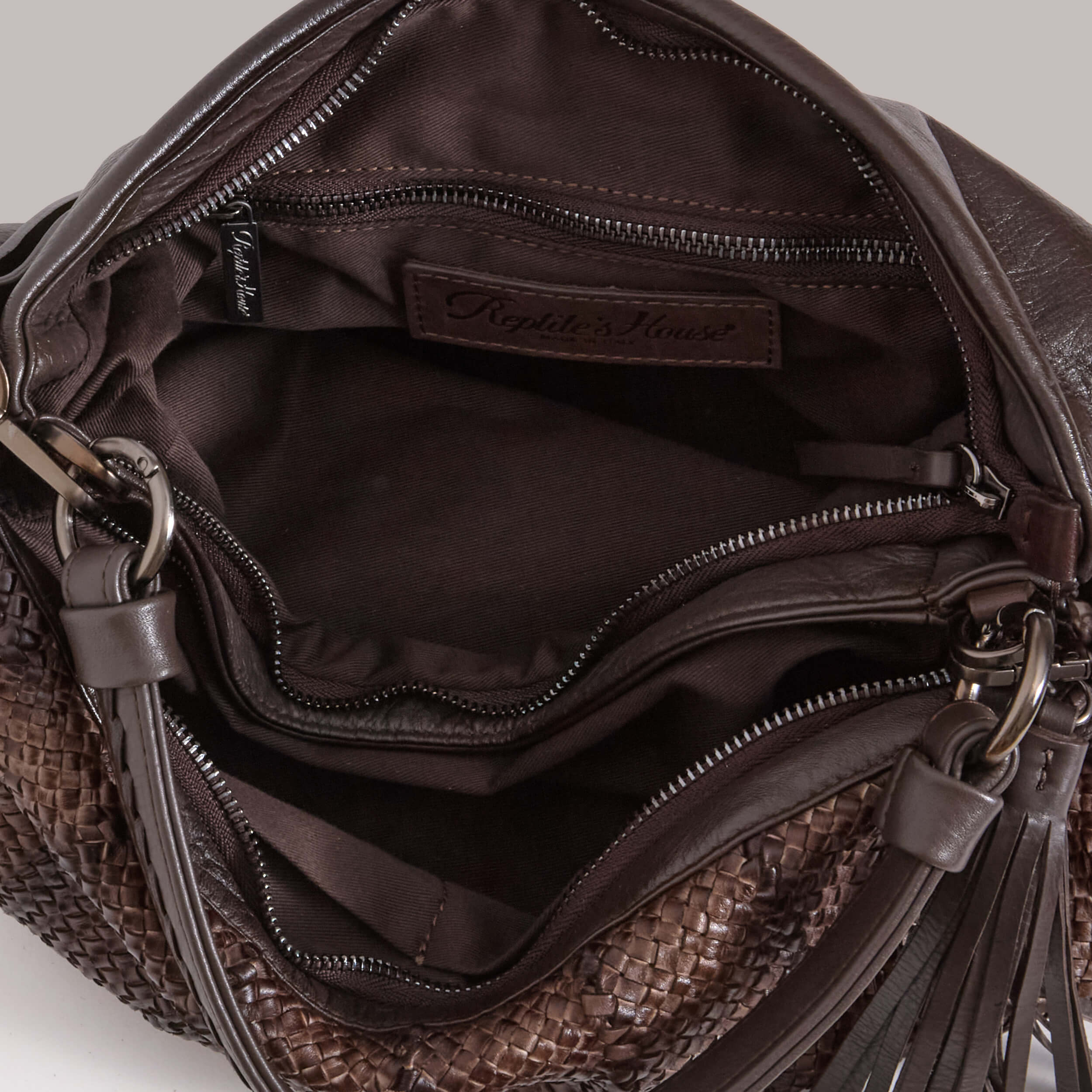 W6-897 AMELIE Borsa Intrecciata Soul Cioccolato