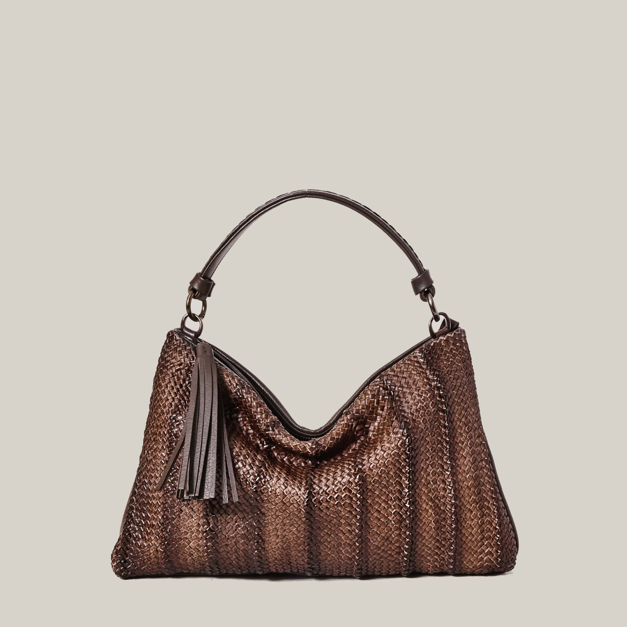 W6-897 AMELIE Borsa Intrecciata Soul Cioccolato