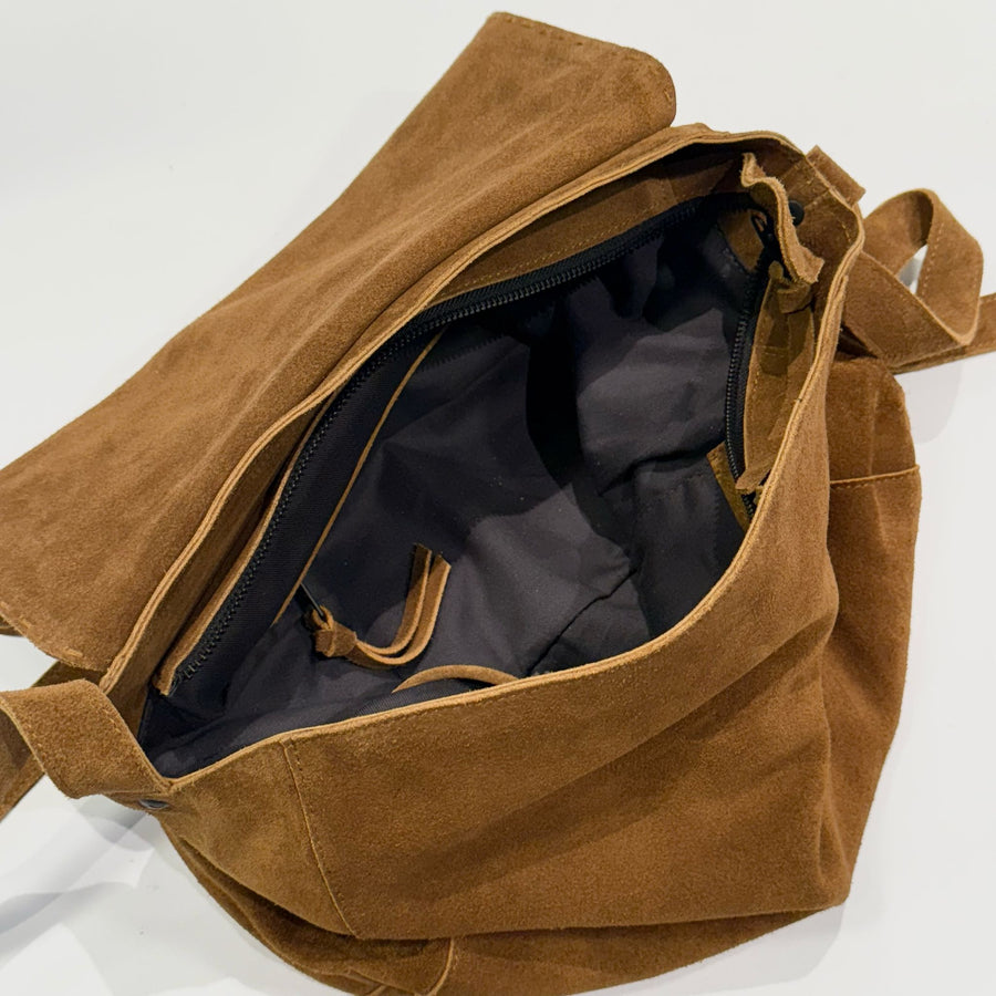 S5-8803 Borsa Tracolla Camoscio Brown 746