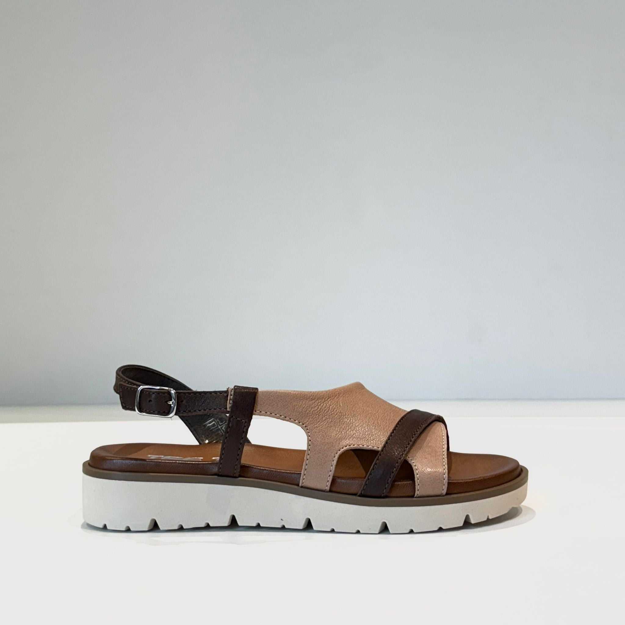 S5-1854 Sandalo Zeppa Koala Testa di Moro