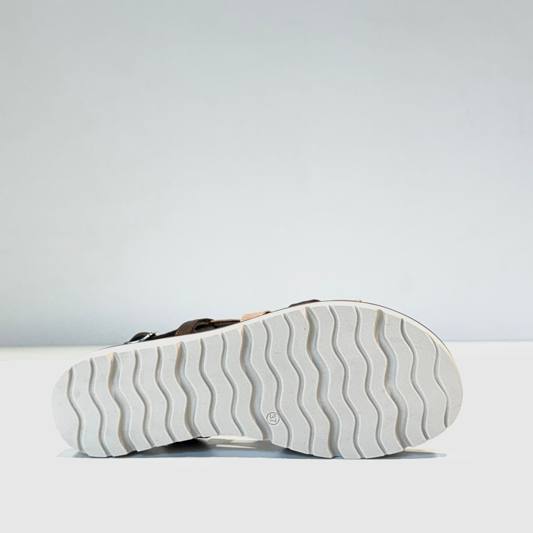 S5-1854 Sandalo Zeppa Koala Testa di Moro